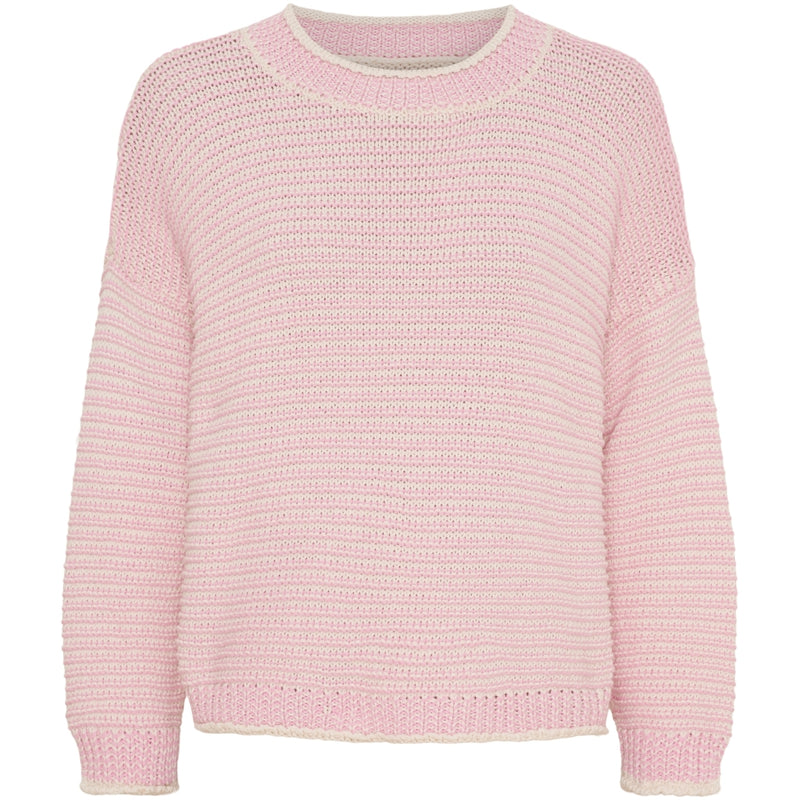 MARTA DU CHATEAU Marta du chateau dam stickad tröja MdcMelinda 24261 Knit Grigio/Alba