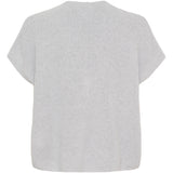 MARTA DU CHATEAU Marta du chateau dam stickad väst MdcCassia 24002 Knit Vest Light Grey