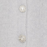 MARTA DU CHATEAU Marta du chateau dam stickad väst MdcCassia 24002 Knit Vest Light Grey