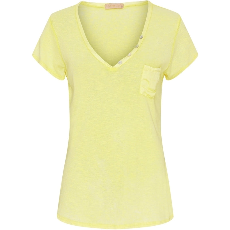 MARTA DU CHATEAU Marta du chateau dam t-shirt 8323 Restudsalg Giallo3275