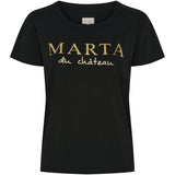 MARTA DU CHATEAU Marta du chateau dam t-shirt MT002 T-shirt Black