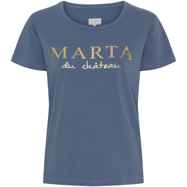 MARTA DU CHATEAU Marta du chateau dam t-shirt MT002 T-shirt Denim Blue