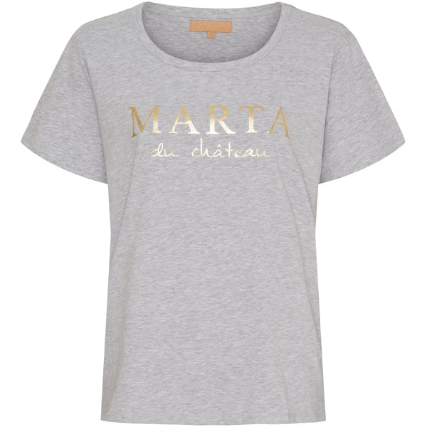 MARTA DU CHATEAU Marta du chateau dam t-shirt MT002 T-shirt Grey Melange