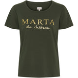 MARTA DU CHATEAU Marta du chateau dam t-shirt MT002 T-shirt Military