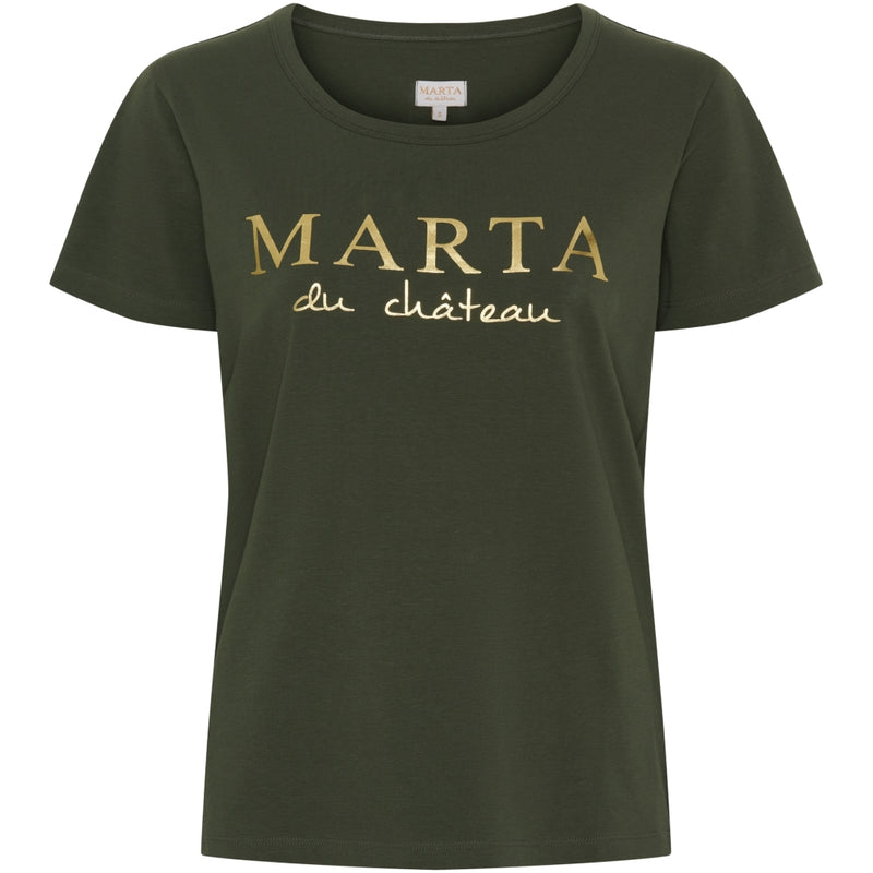 MARTA DU CHATEAU Marta du chateau dam t-shirt MT002 T-shirt Military
