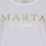 MARTA DU CHATEAU Marta du chateau dam t-shirt MT002 T-shirt Optisk White