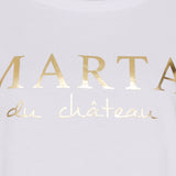 MARTA DU CHATEAU Marta du chateau dam t-shirt MT002 T-shirt Optisk White