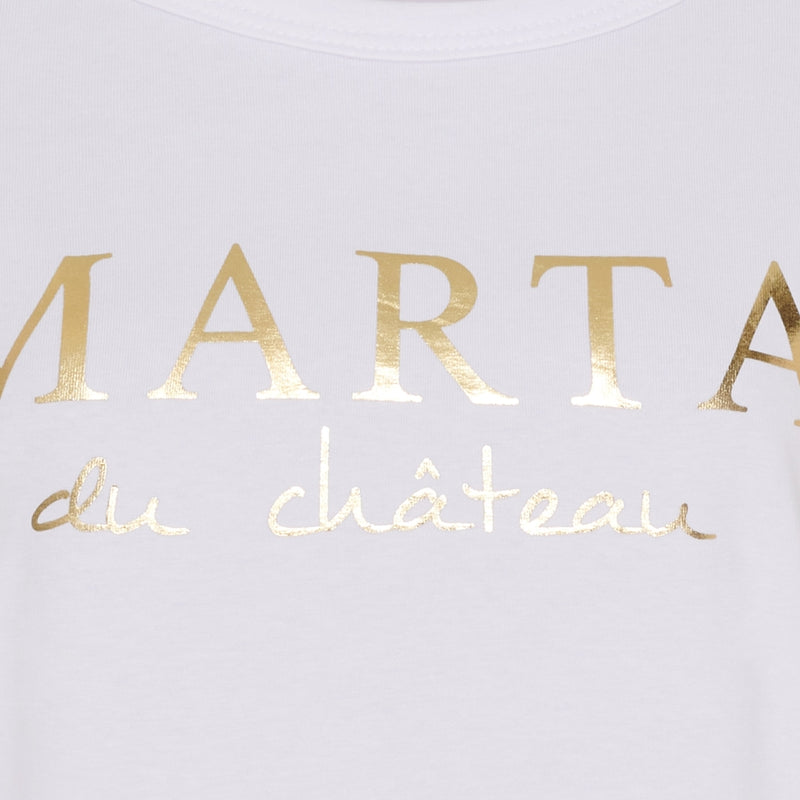 MARTA DU CHATEAU Marta du chateau dam t-shirt MT002 T-shirt Optisk White