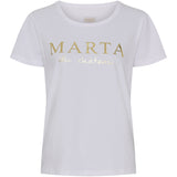 MARTA DU CHATEAU Marta du chateau dam t-shirt MT002 T-shirt Optisk White