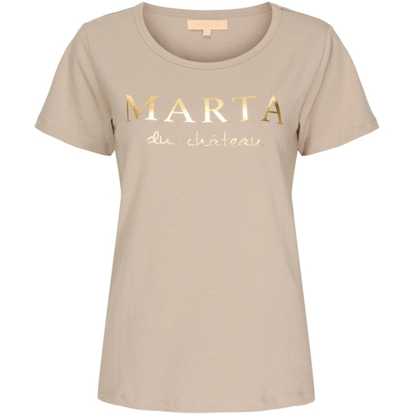 MARTA DU CHATEAU Marta du chateau dam t-shirt MT002 T-shirt Sand