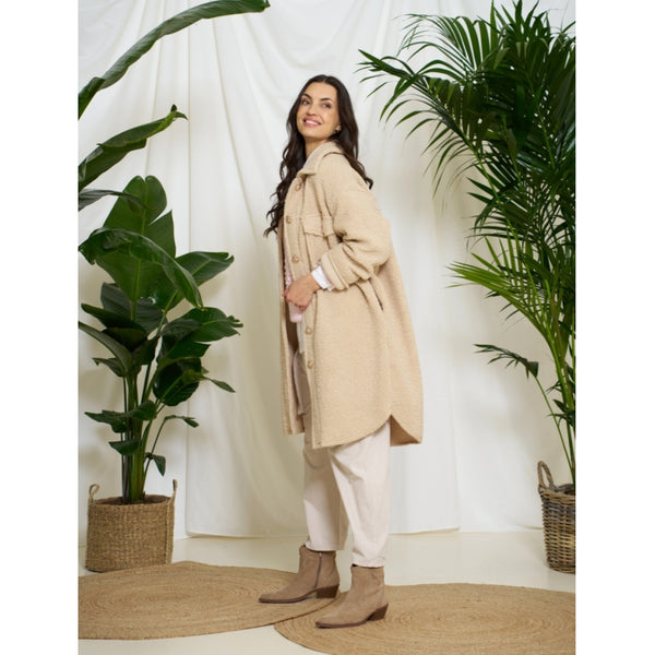 MARTA DU CHATEAU Marta du chateau dam teddy jacka MdcLois 21391 Jacket Beige