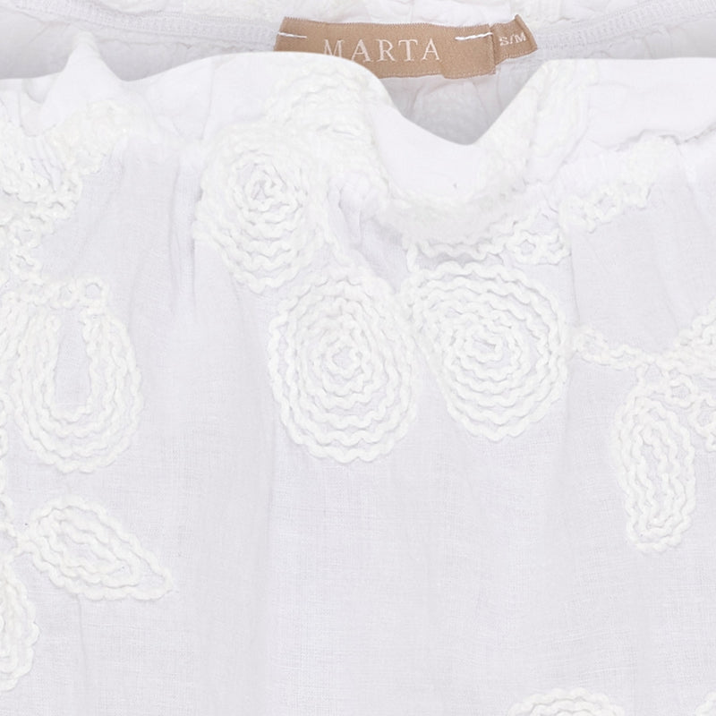 MARTA DU CHATEAU Marta du chateau dam topp MdcCassandra 7118 Top White
