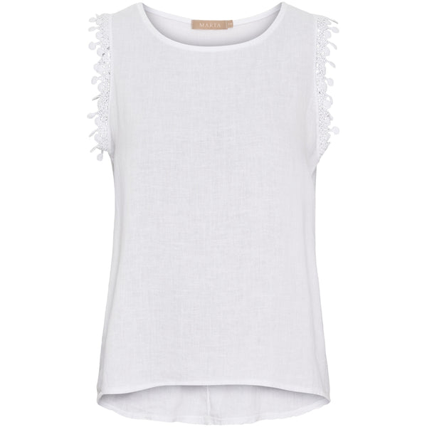 MARTA DU CHATEAU Marta du chateau dam topp MdcHolly 258355 Top Optical White