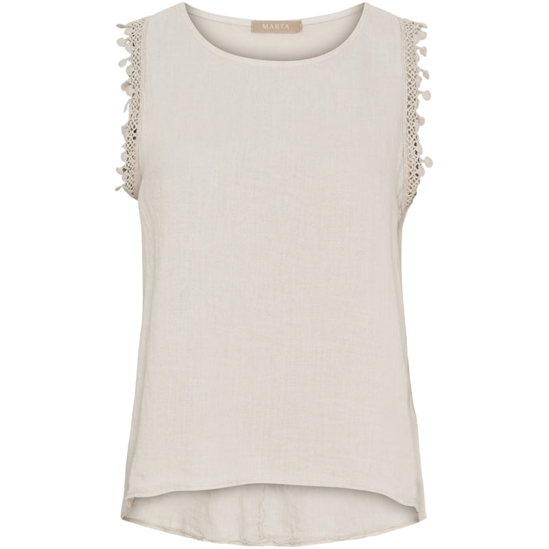MARTA DU CHATEAU Marta du chateau dam topp MdcHolly 258355 Top Sabbia1752