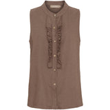 MARTA DU CHATEAU Marta du chateau dam topp MdcMalene 258356 Top Cold brown