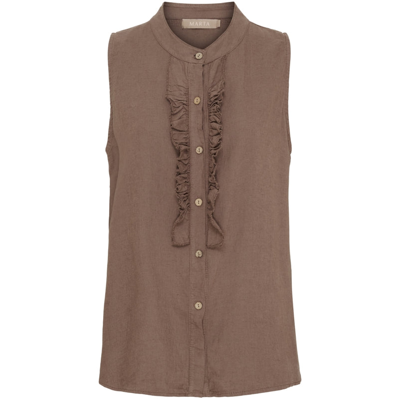 MARTA DU CHATEAU Marta du chateau dam topp MdcMalene 258356 Top Cold brown