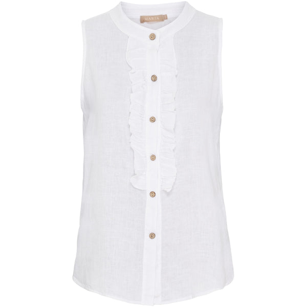 MARTA DU CHATEAU Marta du chateau dam topp MdcMalene 258356 Top Optical White