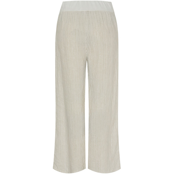 MARTA DU CHATEAU Marta Du Chateau dam byxor MdcAnette Pant Panna Beige 1752 Stripe