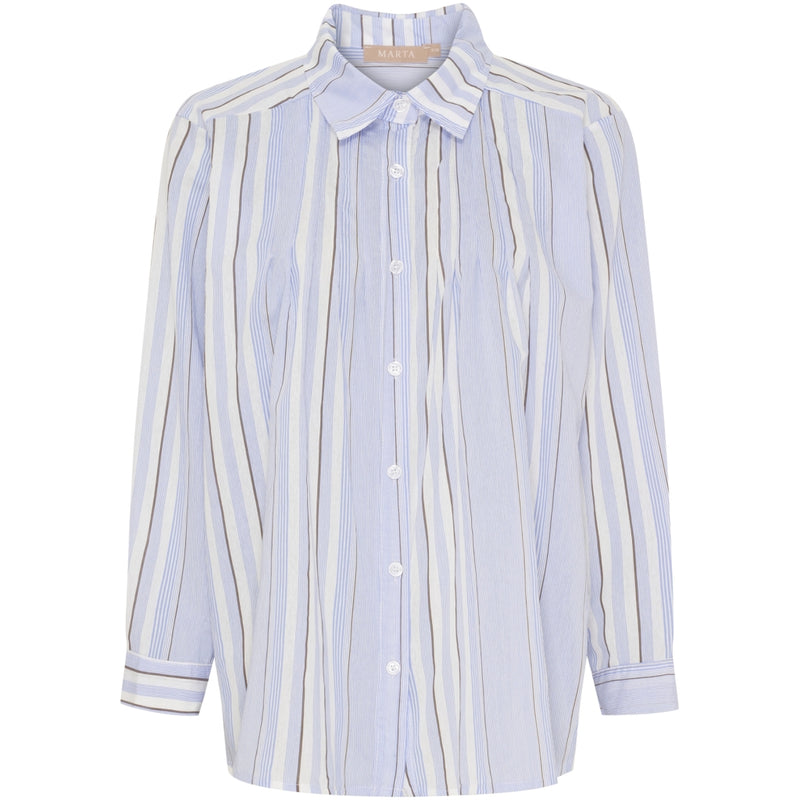 MARTA DU CHATEAU Marta du Chateau dam skjorta MdcIsolde 7400 Shirt BlueVar3