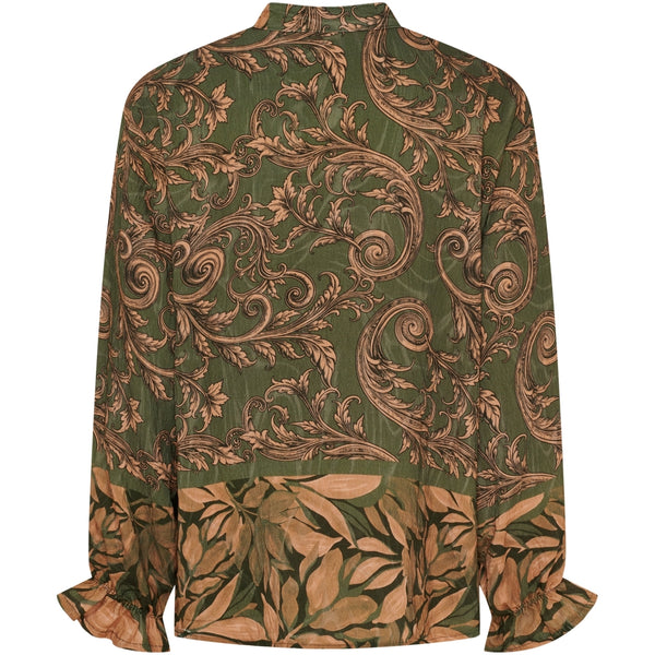 MARTA DU CHATEAU Marta du Chateau dam blus MdcJoceline 5891 Shirt Military5684tpk