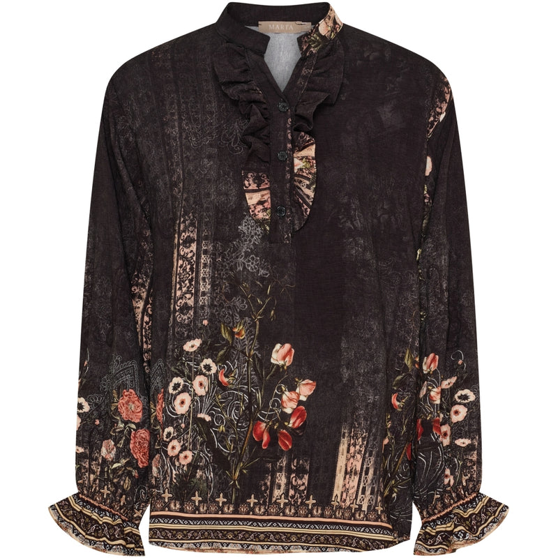 MARTA DU CHATEAU Marta du Chateau dam blus MdcJoceline 5891 Shirt Nero5295tpg