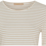 MARTA DU CHATEAU Marta du Chateau Dam långärmad T-Shirt MdcNancy 6111 LS Tee Beige/white