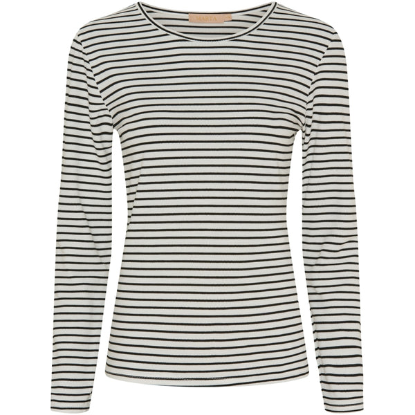 MARTA DU CHATEAU Marta du Chateau Dam långärmad T-Shirt MdcNancy 6111 LS Tee Black/White