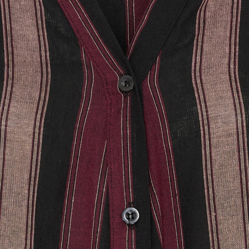 MARTA DU CHATEAU Marta du Chateau dam skjorta MdcPeyton 25161 Shirt Black/Bordeaux1