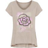 MARTA DU CHATEAU Marta du Chateau dam T-shirt MdcScarlett 3198 T-shirt Fango