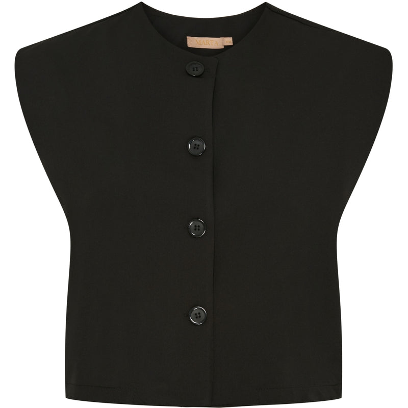 MARTA DU CHATEAU Marta du Chateau dam väst MdcSmilla 3955 Vest Black