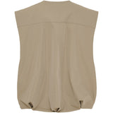MARTA DU CHATEAU MdcTanja Vest Vest Dark Beige