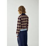 Noella NOELLA Dam sticka N-MAKAYLA Knit Diya Burgundy Check