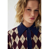 Noella NOELLA Dam sticka N-MAKAYLA Knit Diya Burgundy Check