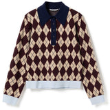 Noella NOELLA Dam sticka N-MAKAYLA Knit Diya Burgundy Check