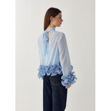 Noella NOELLA dam blus N-LATANIETTA Blouse Sky Blue