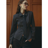 Noella NOELLA dam skjorta N-MAELLE Shirt Grey Herringbone