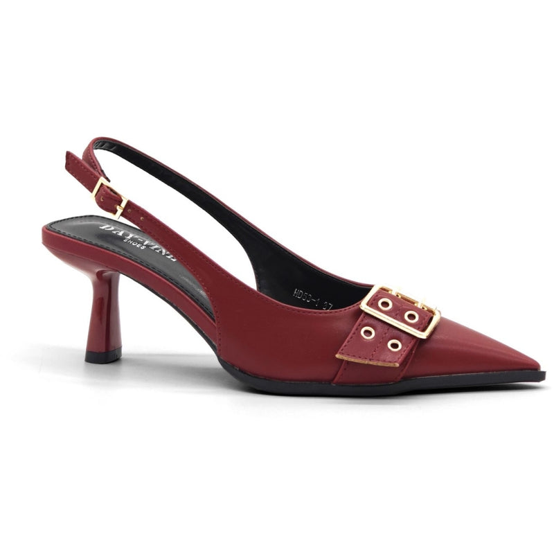 SHOES Nicolette Dam sling tillbaka klackskor HD53-1 Shoes Red