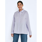 NOISY MAY Noisy May dam skjorta NMVIOLET Shirt Purple Heather