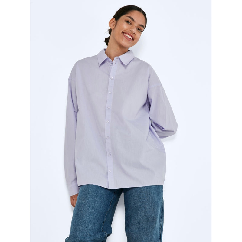 NOISY MAY Noisy May dam skjorta NMVIOLET Shirt Purple Heather