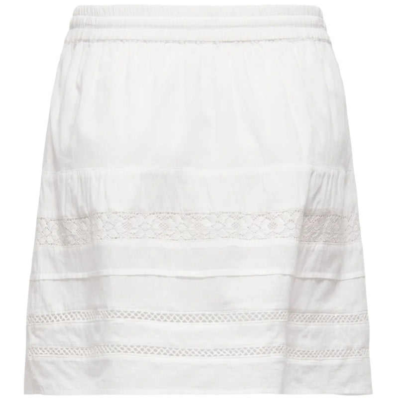 ONLY ONLY DAMKJOL ONLLYNDEN Skirt Cloud Dancer