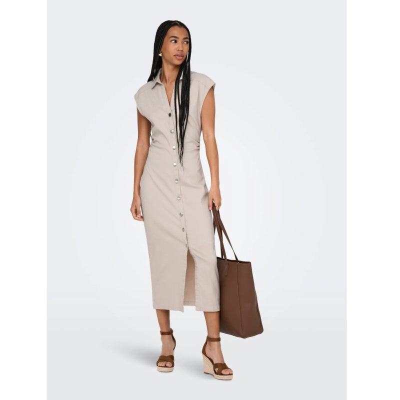 ONLY ONLY DAMKLÄNNING ONLBABE Dress Pumice Stone