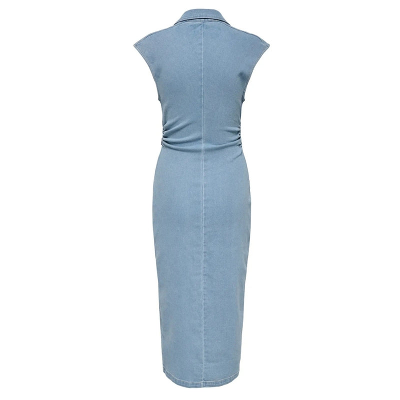 ONLY ONLY DAMKLÄNNING ONLBABE Dress Light Blue Denim