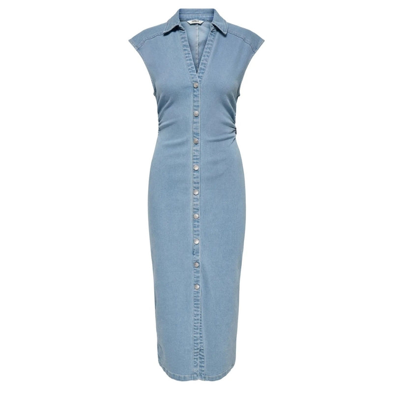 ONLY ONLY DAMKLÄNNING ONLBABE Dress Light Blue Denim
