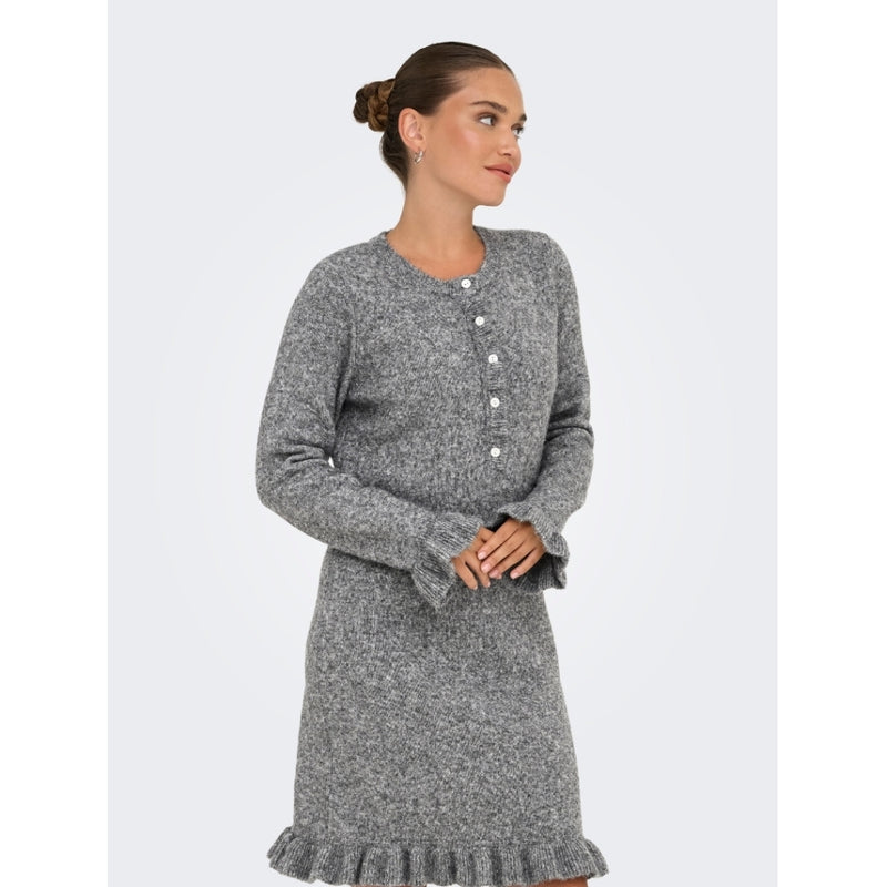 ONLY ONLY DAMKLÄNNING ONLMERA Dress Medium grey melange
