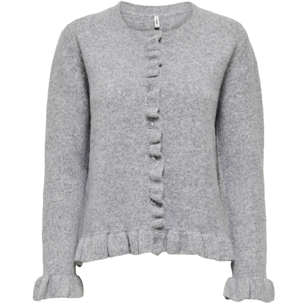 ONLY ONLY DAMKOFTA ONLRIMA Cardigan Light Grey Melange Button