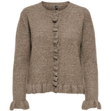 ONLY ONLY DAMKOFTA ONLRIMA Cardigan Walnut Melange Button