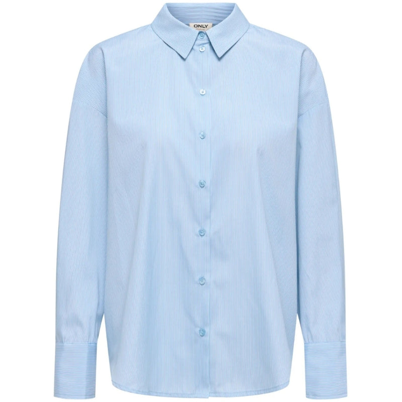 ONLY ONLY DAMSKJORTA ONLKIRI Shirt Cloud Dancer Delicate Blue
