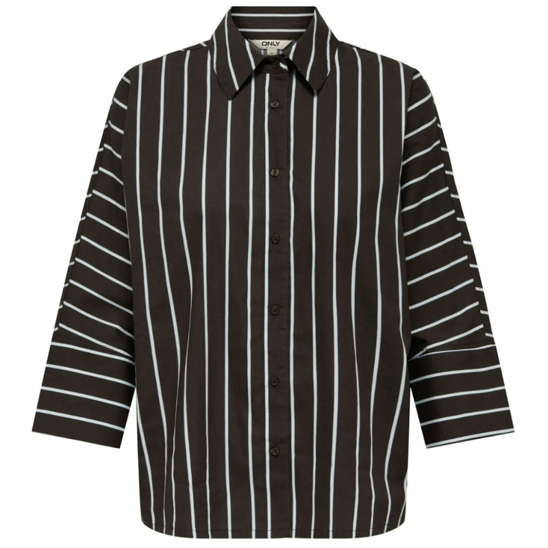 ONLY ONLY DAMSKJORTA ONLNANCY Shirt Chocolate Torte Stripes