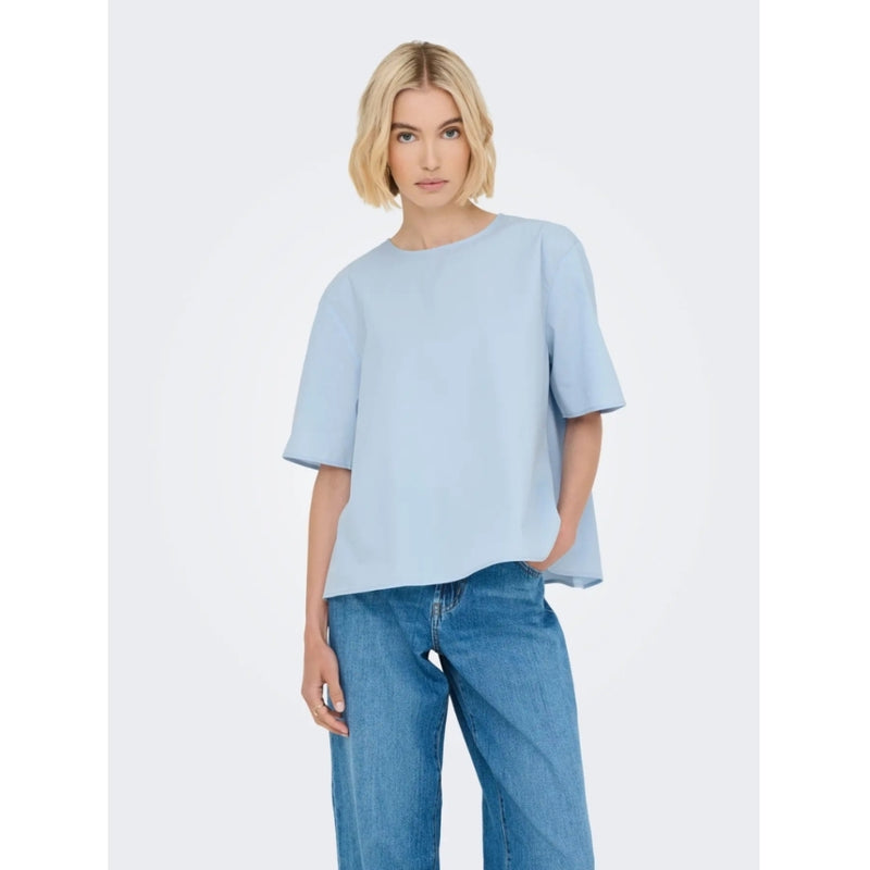 ONLY ONLY DAMTOPP ONLTUVA Top Cashmere Blue
