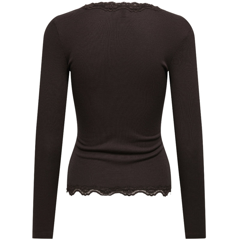 ONLY ONLY DAM BLOUS ONLENEA Blouse Black Coffee Pearl buttons